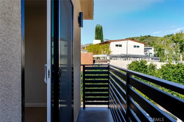 a view of balcony with floor