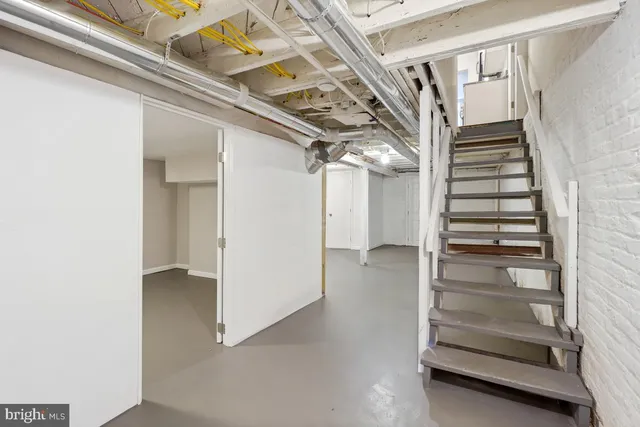 a room with gym equipment