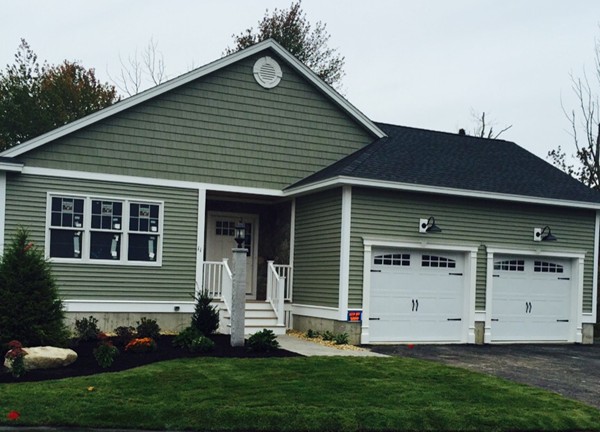 a view of a house with garden