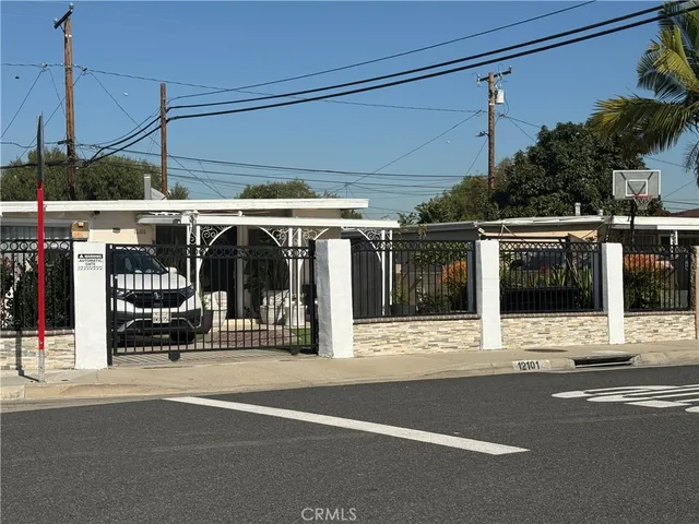 a view of street with entrance