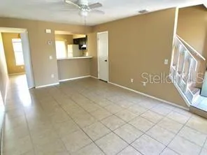 a view of a kitchen cabinets and wooden floor