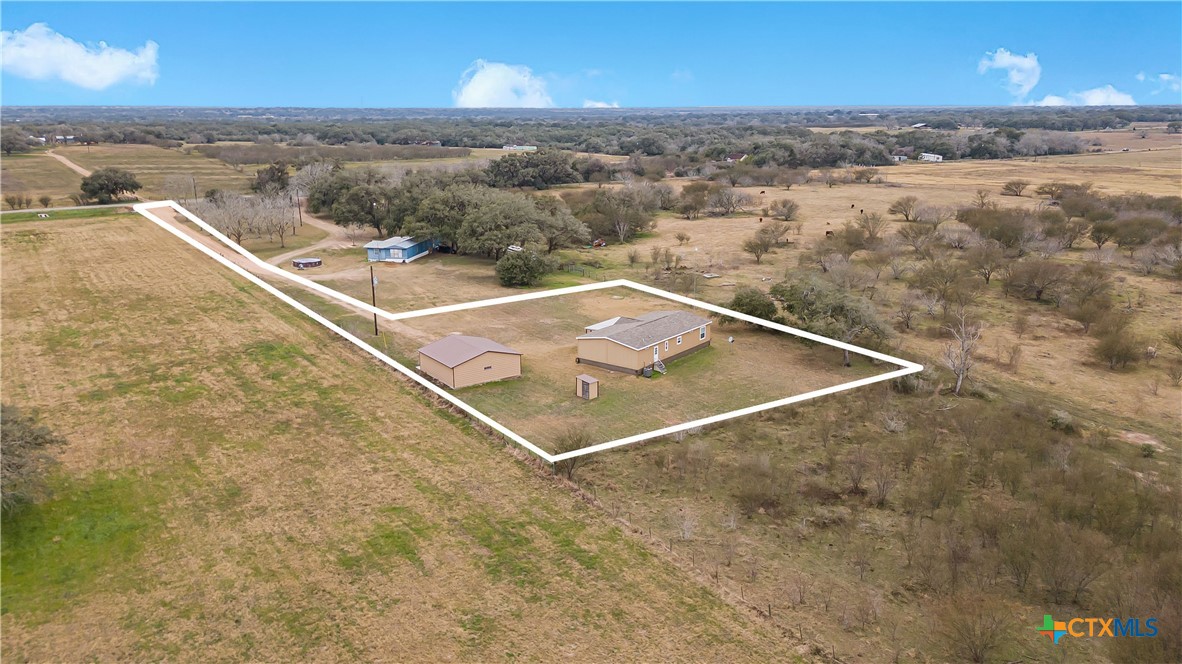 2610 Wendel Road Meyersville, TX 77974 - Photo 29 of 29 an aerial view of house with yard