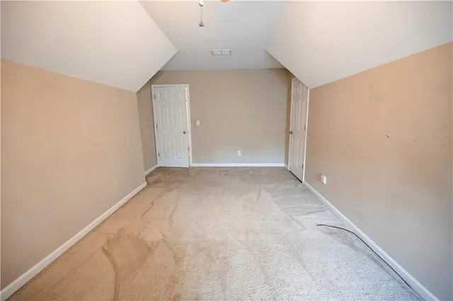 a view of an empty room