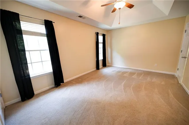 a view of empty room with front door