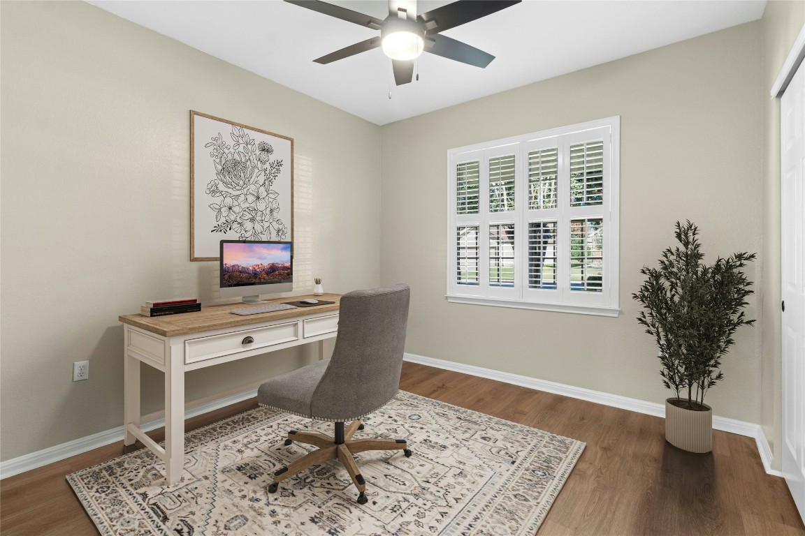 110 Crosby Street Georgetown, TX 78633 - Photo 21 of 40 a view of a workspace with furniture