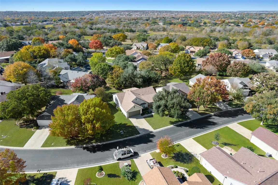 110 Crosby Street Georgetown, TX 78633 - Photo 34 of 40 an aerial view of residential houses with outdoor space