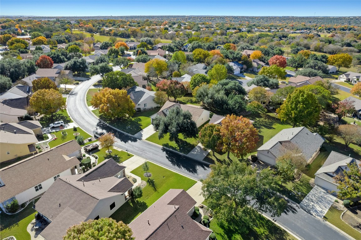 110 Crosby Street Georgetown, TX 78633 - Photo 35 of 40 an aerial view of residential houses with outdoor space