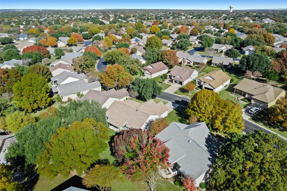110 Crosby Street Georgetown, TX 78633 - Photo 37 of 40 an aerial view of residential houses with outdoor space