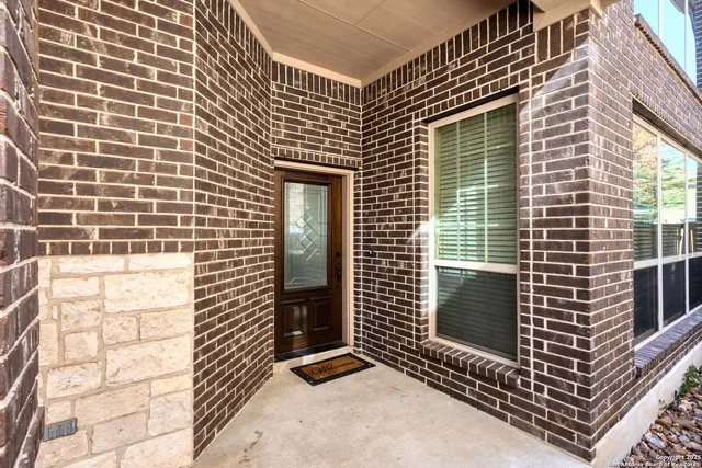 a view of front door of house