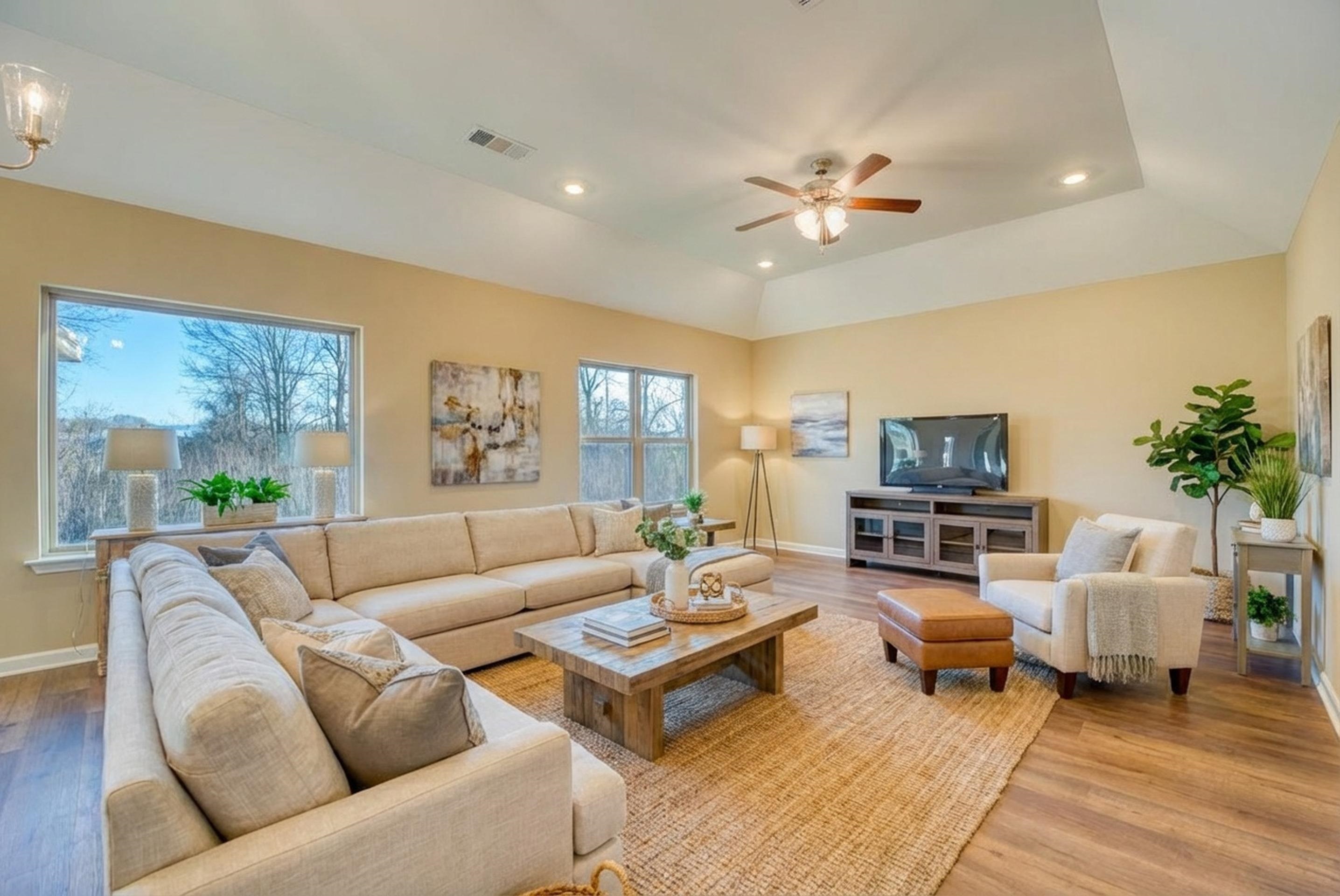 107 Stone Brook Cove Ripley, TN 38063 - Photo 2 of 31 a living room with furniture a rug and a flat screen tv