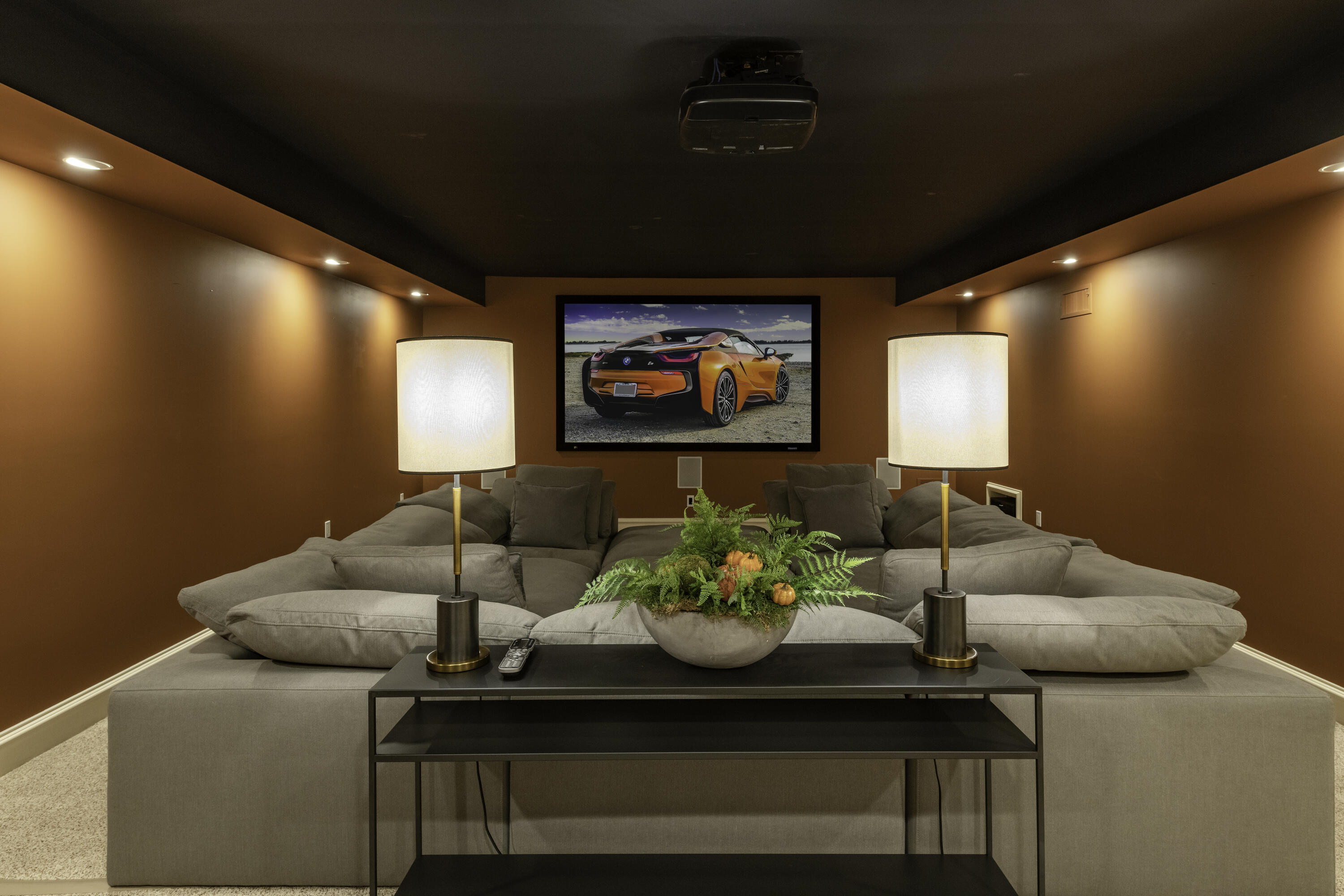 235 Brushy Ridge Road New Canaan, CT 06840 - Photo 25 of 28 a living room with furniture and a flat screen tv