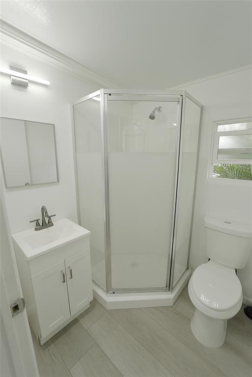 8520 Southwest 18th Court Davie, FL 33324 - Photo 8 of 48 a bathroom with a toilet a sink a vanity and mirror