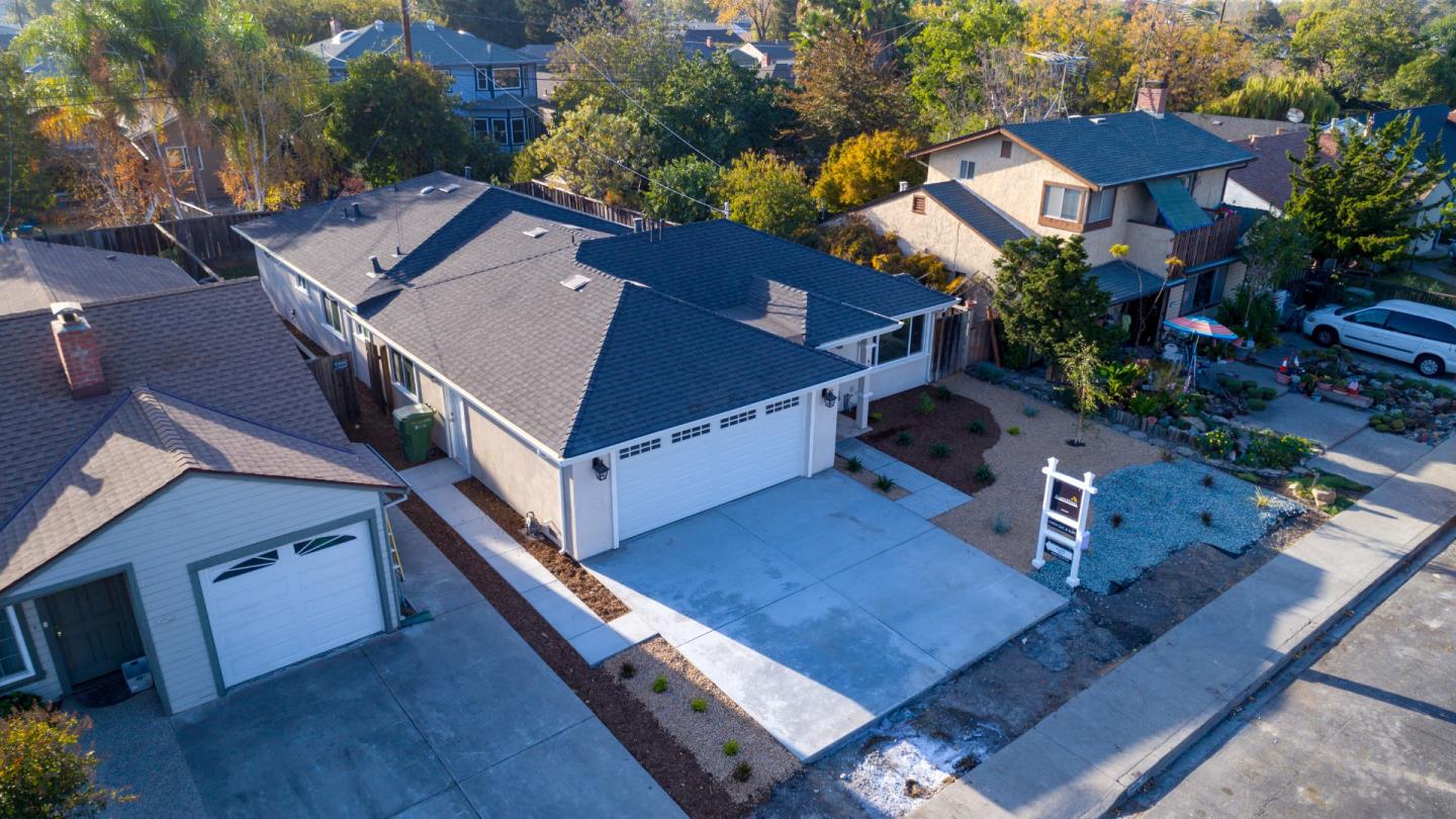 654 Malarin Avenue Santa Clara, CA 95050 - Photo 3 of 31 an aerial view of a house with a yard