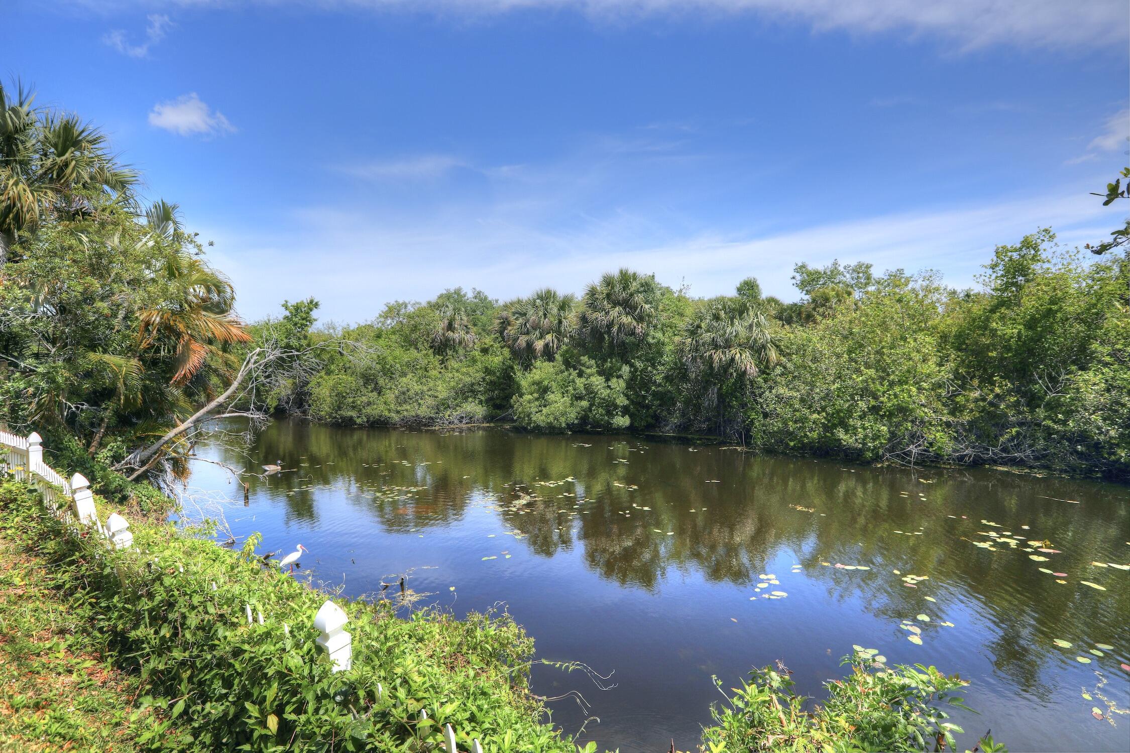 1245 George Street Sebastian, FL 32958 - Photo 8 of 36 a view of a lake with a garden
