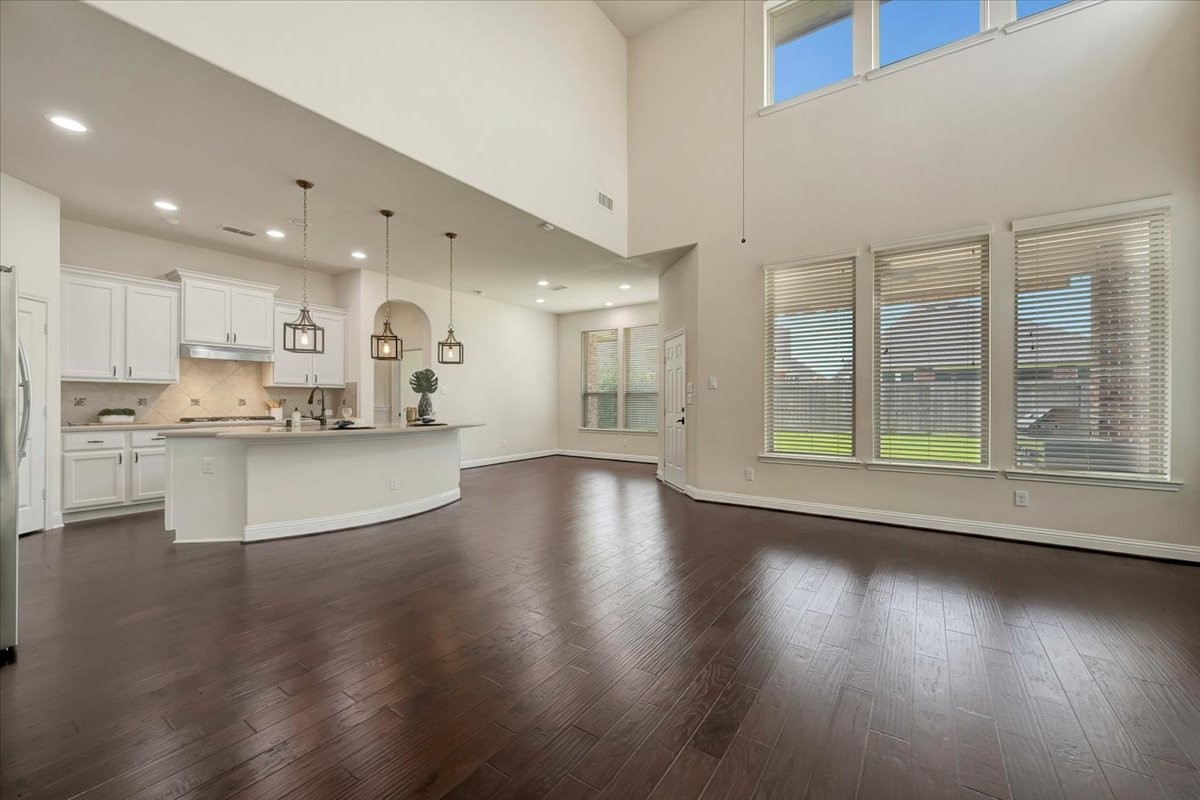 5410 Marble Acres Court Houston, TX 77059 - Photo 18 of 49 a view of kitchen with cabinets and wooden floor