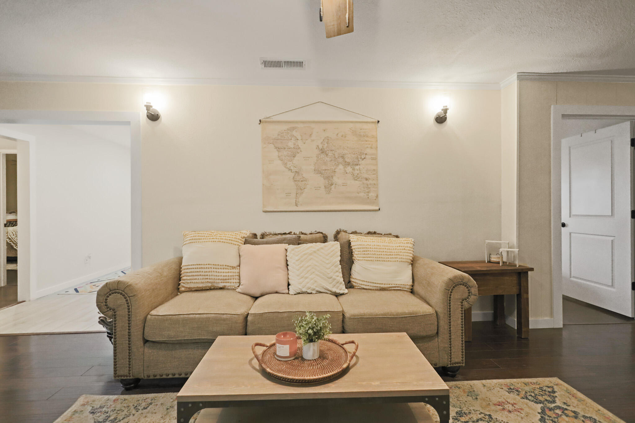 4302 42nd Street Lubbock, TX 79413 - Photo 6 of 67 a living room with furniture and a wooden floor