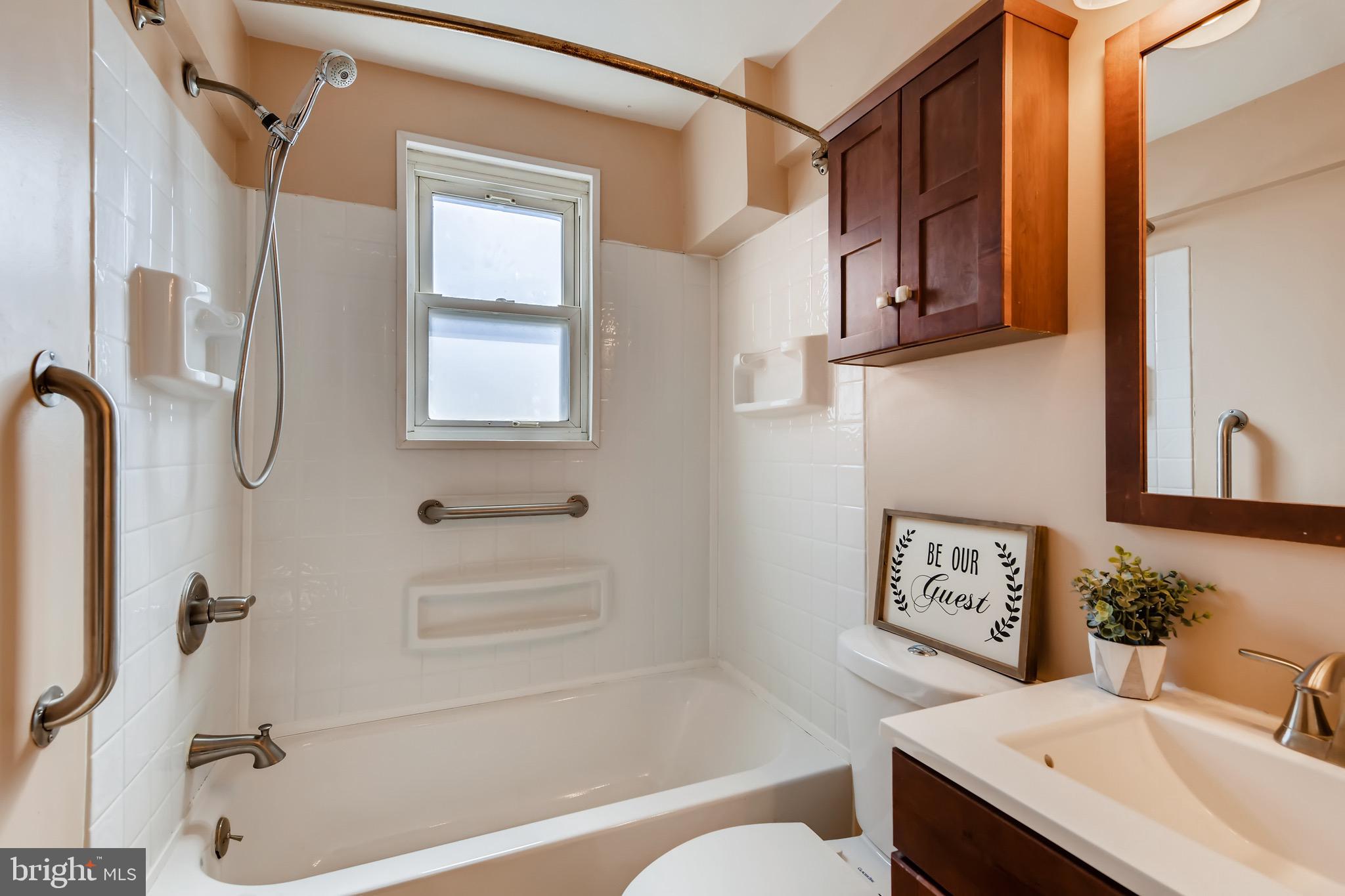 3507 Clarenell Road Baltimore, MD 21229 - Photo 14 of 28 Nice updates in full bathroom. Handicap rails.
