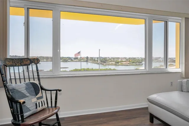a view of swimming pool with a garden