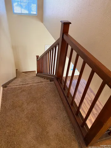 a view of a staircase