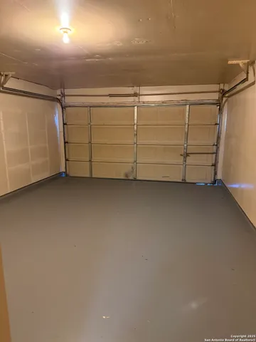 a view of a room with storage