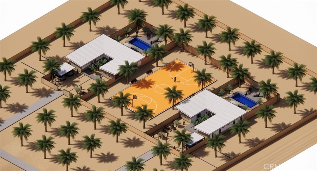 82935 Maya Rada Road Twentynine Palms, CA 92277 - Photo 19 of 30 a aerial view of a house with a yard