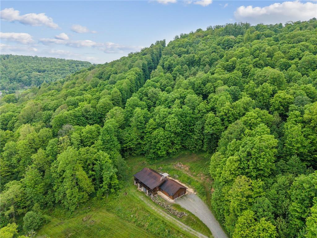 905 Indian Creek Valley Road Normalville, PA 15469 - Photo 34 of 38 an aerial view of residential house with outdoor space and trees all around