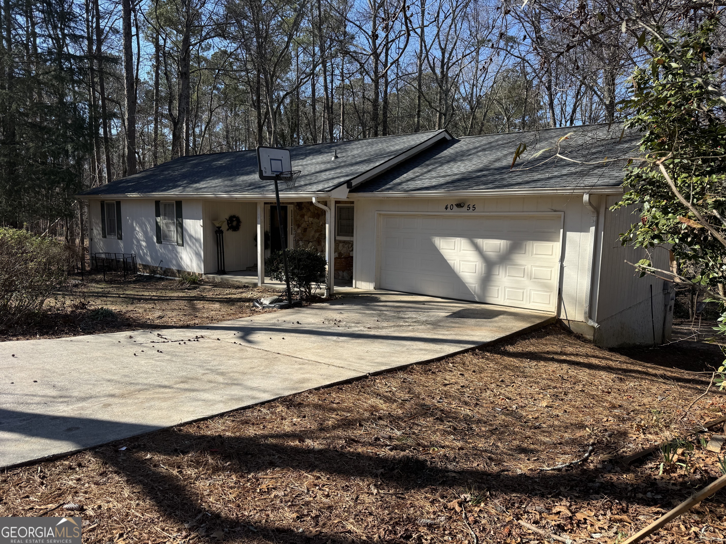 4055 Golfview Drive Villa Rica, GA 30180 - Photo 2 of 28 a view of a house with snow on the wall