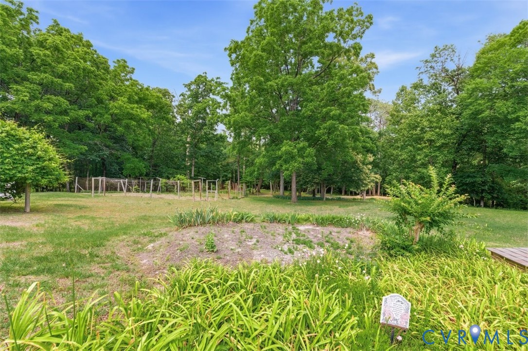 18501 Branders Bridge Road Colonial Heights, VA 23834 - Photo 32 of 43 a view of a garden with plants and large trees