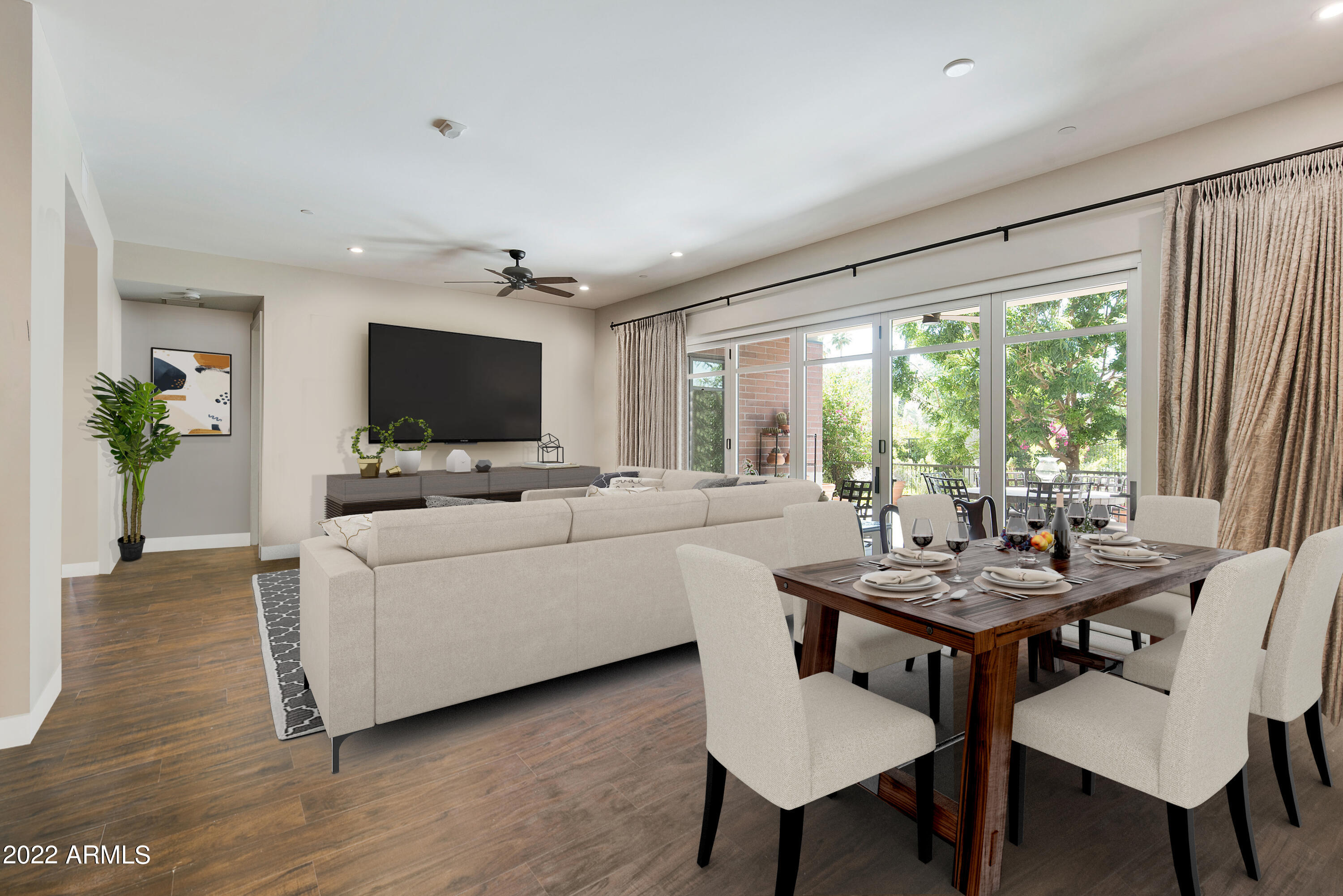 6166 North Scottsdale Road, Unit A1005 Paradise Valley, AZ 85253 - Photo 13 of 41 Dining and Living