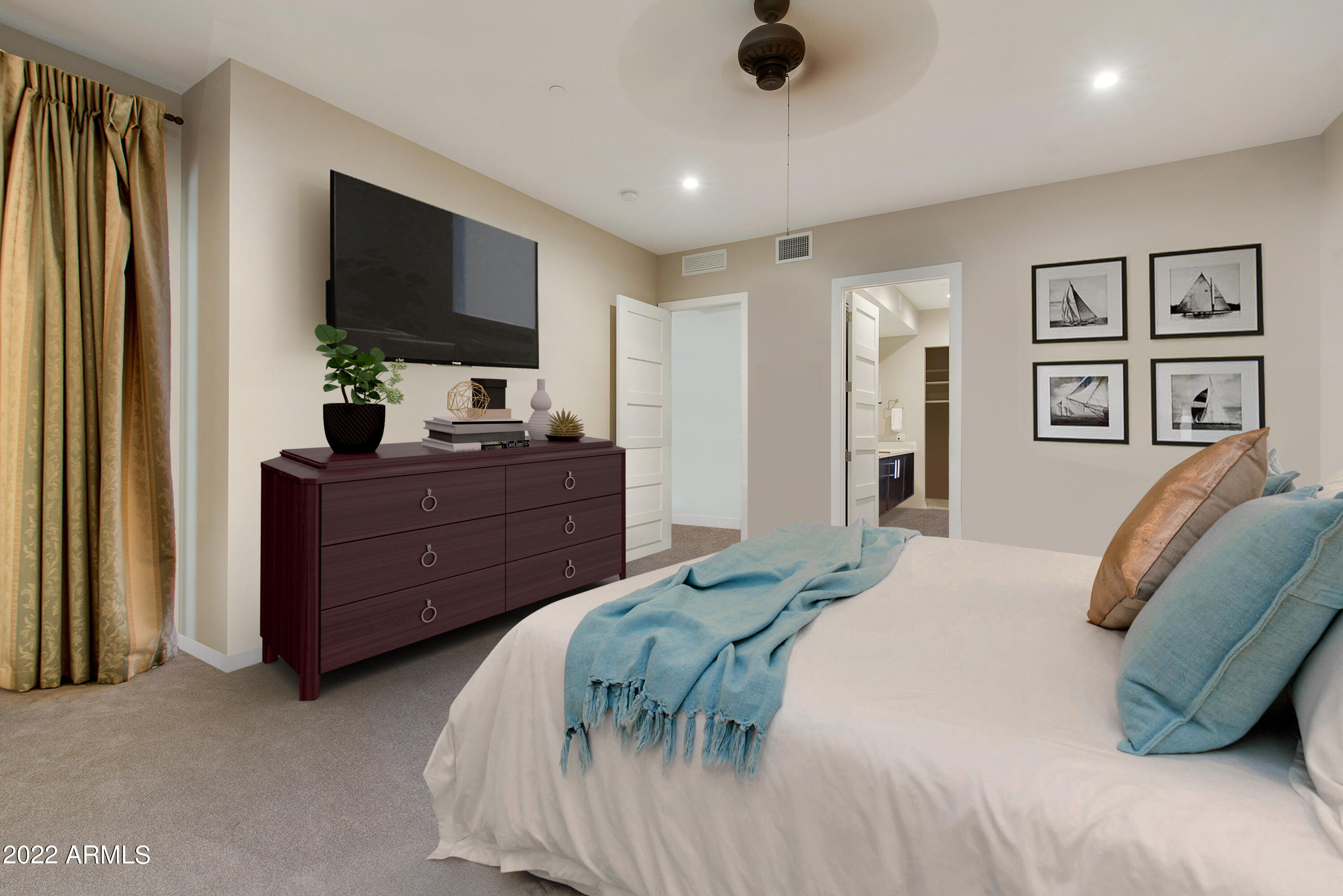 6166 North Scottsdale Road, Unit A1005 Paradise Valley, AZ 85253 - Photo 27 of 41 Bedroom A