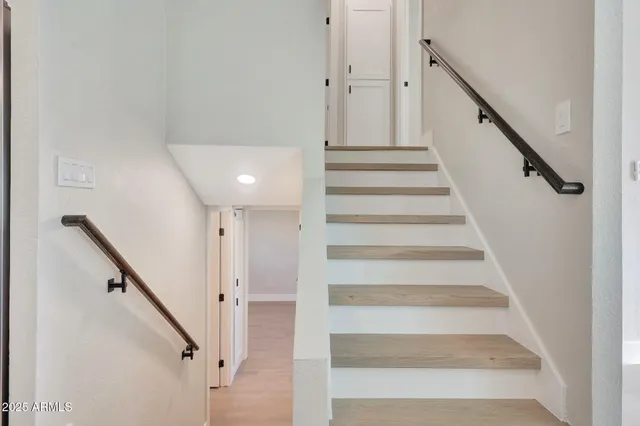 front view of a house with a street