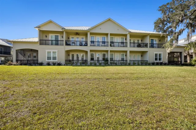 an aerial view of multiple house