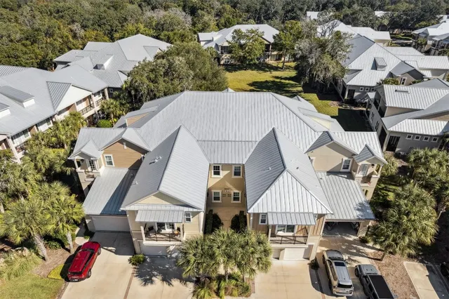 an aerial view of a city