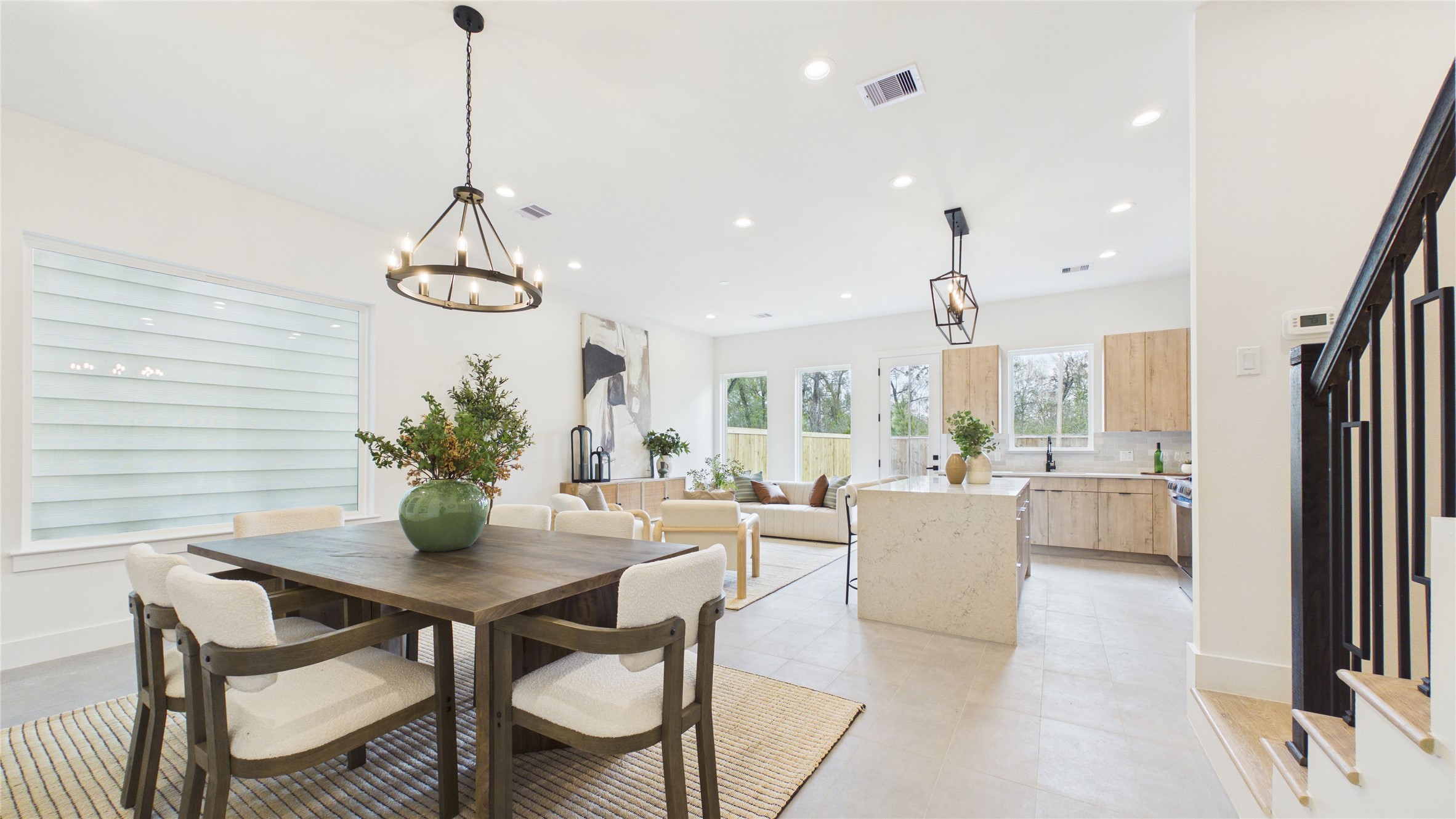 6058 Cebra Street Houston, TX 77091 - Photo 6 of 38 Enjoy an effortless flow between kitchen, living, and dining all on the FIRST level of your home!