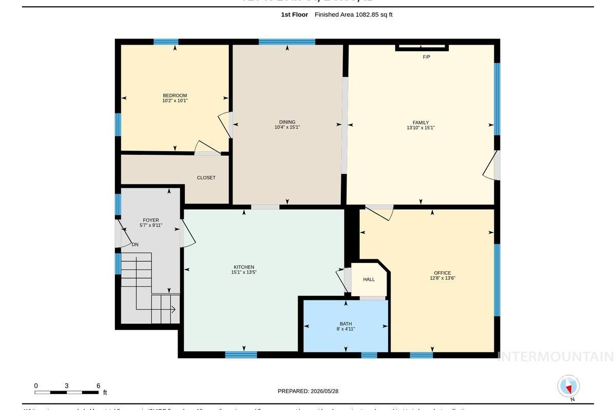 910 North 16th Street Boise, ID 83702 - Photo 46 of 47 Floor plan