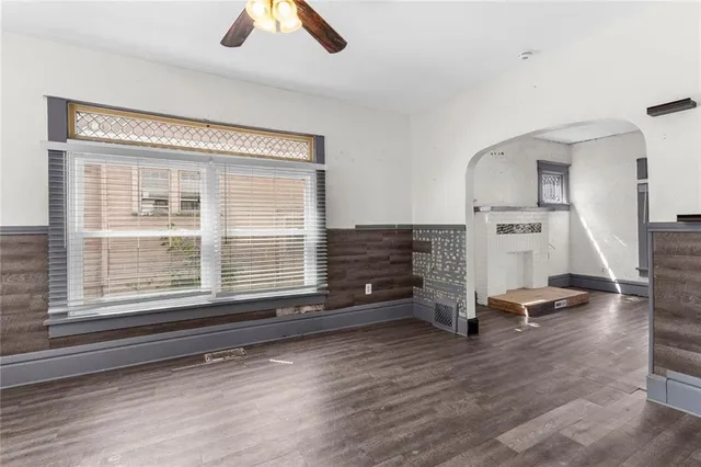 a view of livingroom with furniture wooden floor and window