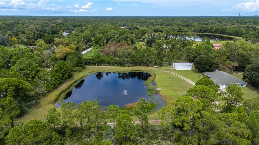 4245 Clinton Cemetery Road Edgewater, FL 32141 - Photo 52 of 60 an aerial view of a house with a yard