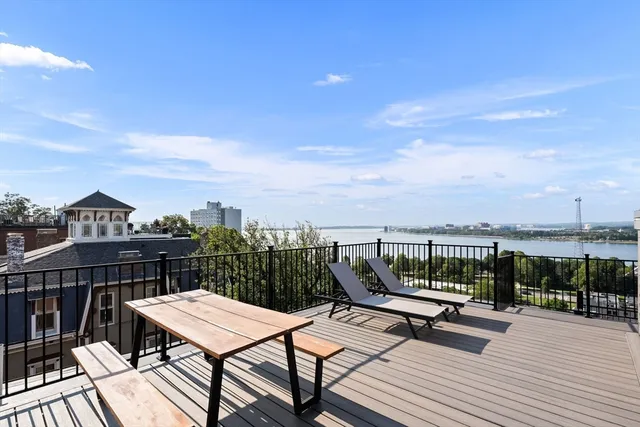 a view of a city with tall buildings