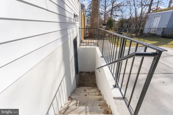 a view of a staircase