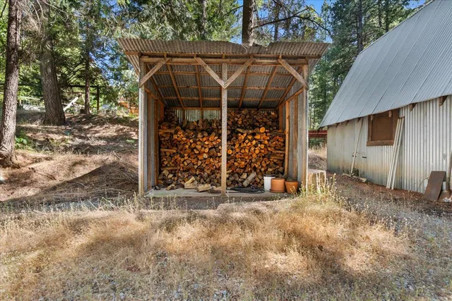 a view of a car garage