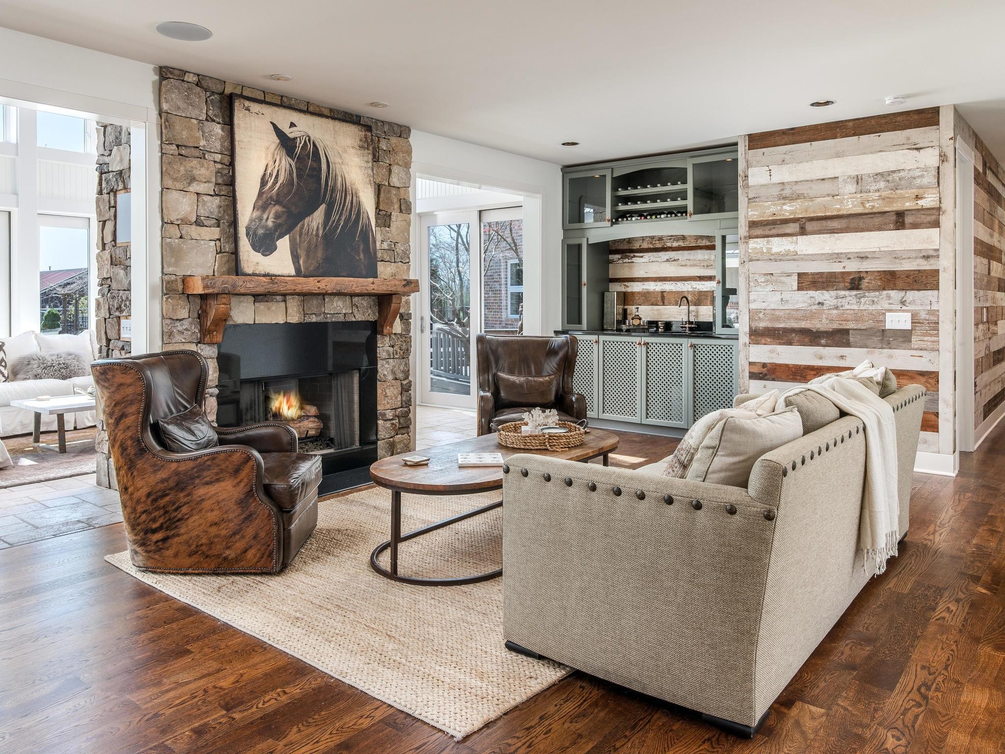 1539 Old Hillsboro Road Franklin, TN 37069 - Photo 10 of 38 a living room with furniture and a fireplace