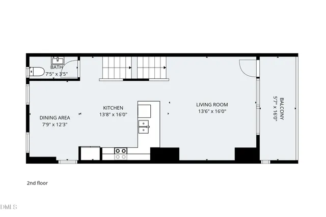 a picture of a bench in a white building