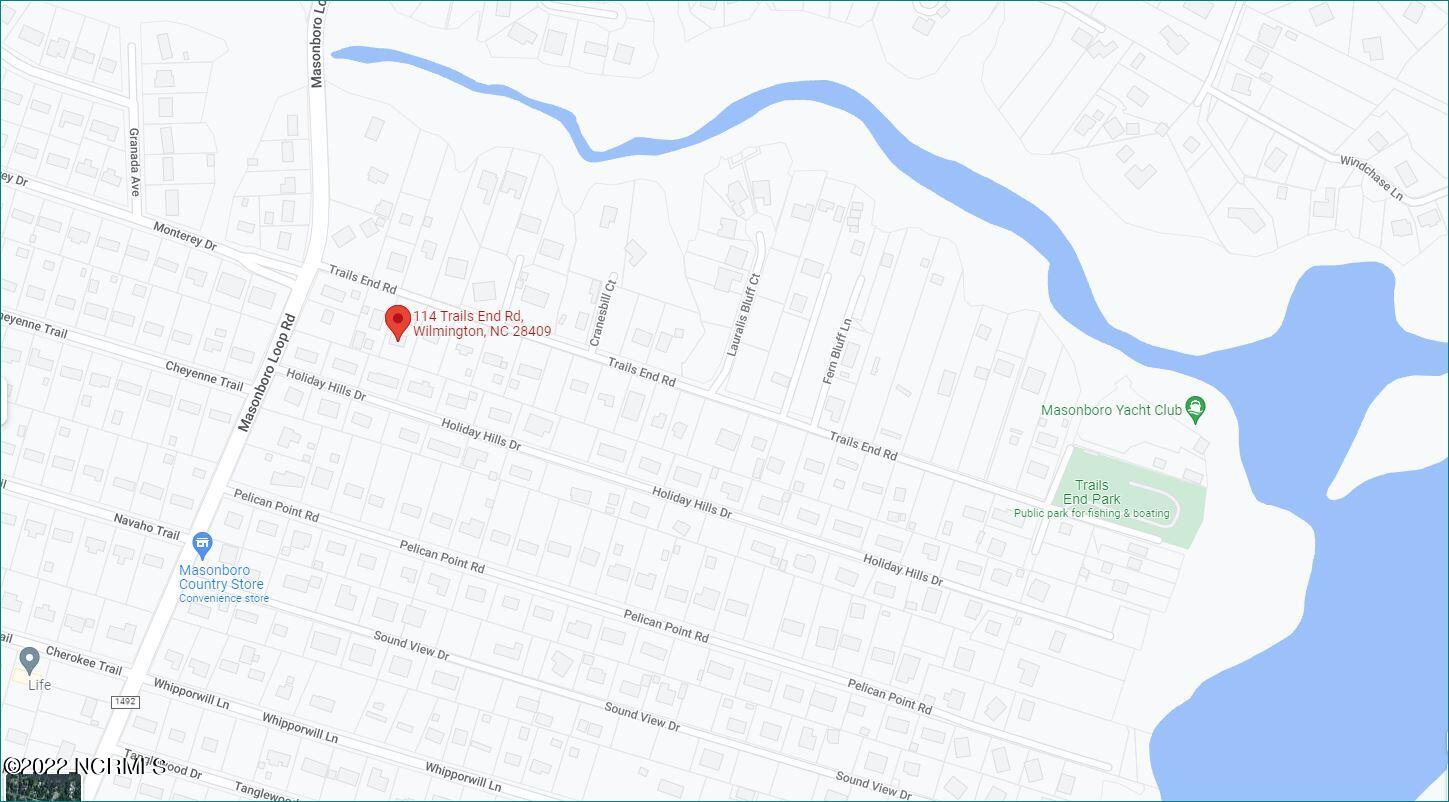 114 Trails End Road Wilmington, NC 28409 - Photo 54 of 54 114 TRAILS END RD MAP