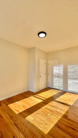 a view of a room with a chandeliers