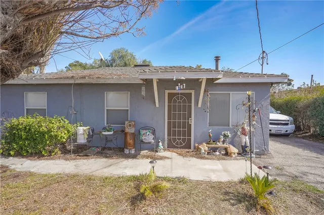 a view of a house with a patio