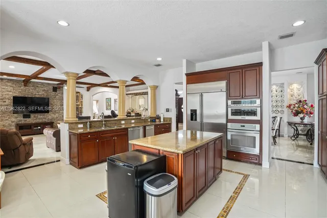 a view of house with a swimming pool