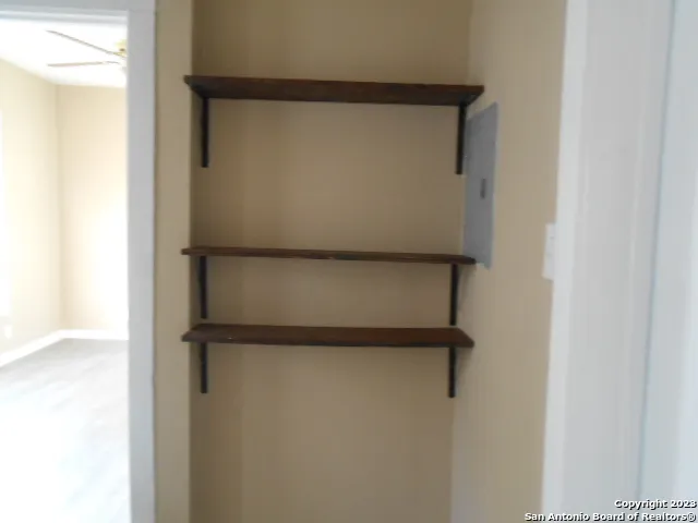 a close view of door