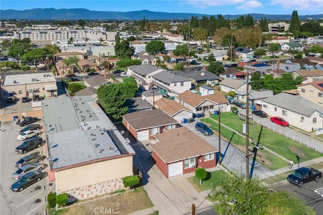 an aerial view of a city