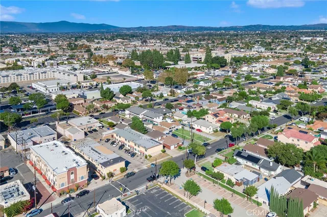 an aerial view of a city with lots of residential buildings