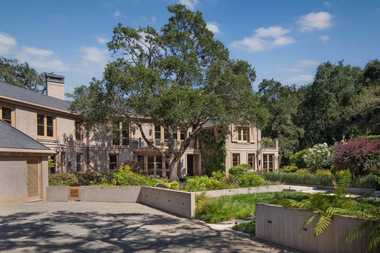 211 Winding Way Woodside, CA 94062 - Photo 24 of 32 front view of a house with a yard